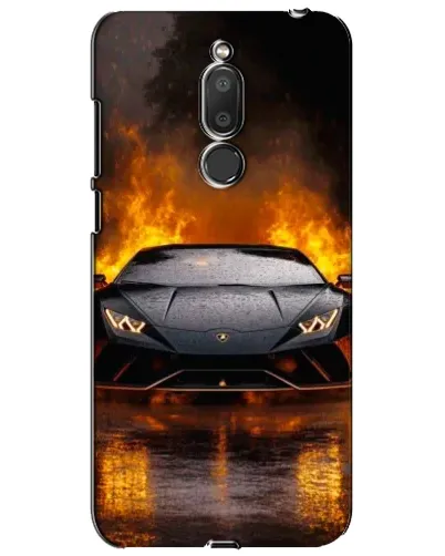 Чехол для Meizu M6T (Meilan 6T) с картинкой «Lamborghini в огне»