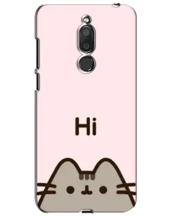 Чехол для Meizu M6T (Meilan 6T) с картинкой «Пушин говорит Hi» Чехол для Meizu M6T (Meilan 6T) с картинкой «Пушин говорит Hi»