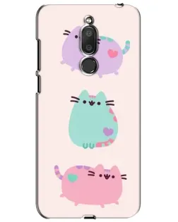 Чехол для Meizu M6T (Meilan 6T) с картинкой «Pusheen трио» Чехол для Meizu M6T (Meilan 6T) с картинкой «Pusheen трио»