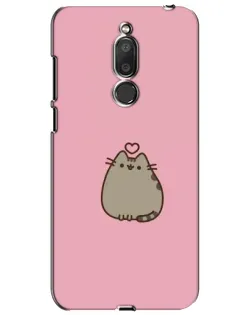 Чехол для Meizu M6T (Meilan 6T) с картинкой «Pusheen сердце»