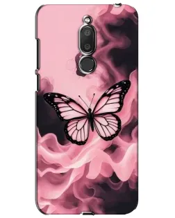 Чехол для Meizu M6T (Meilan 6T) с картинкой «Бабочка в дыму»