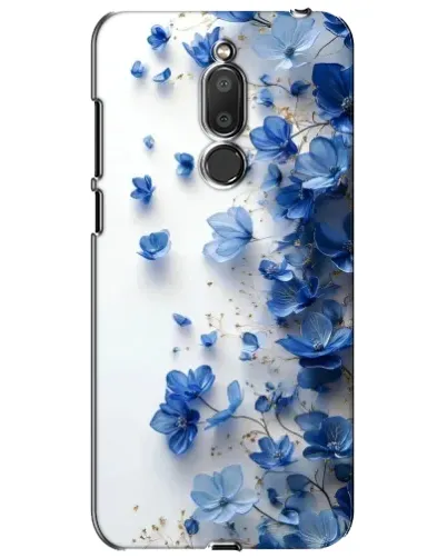 Чехол для Meizu M6T (Meilan 6T) с картинкой «Голубой цветочный каскад»