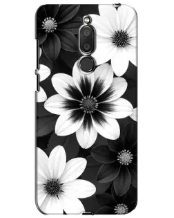 Чехол для Meizu M6T (Meilan 6T) с картинкой «Монохромные астры»