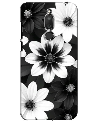 Чехол для Meizu M6T (Meilan 6T) с картинкой «Монохромные астры»