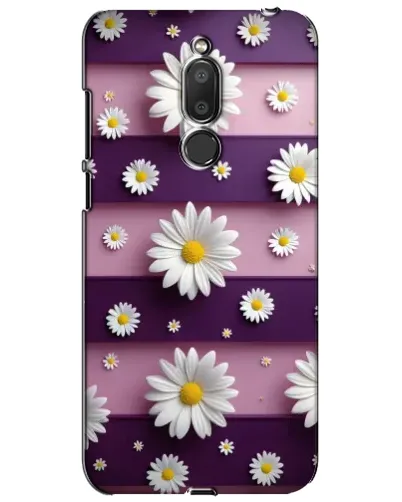 Чехол для Meizu M6T (Meilan 6T) с картинкой «Ромашки на фиолетовом»