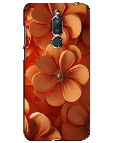 Чехол для Meizu M6T (Meilan 6T) с картинкой «Оранжевый макро цветок»
