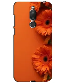 Чехол для Meizu M6T (Meilan 6T) с картинкой «Оранжевые герберы»