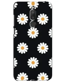 Чехол для Meizu M6T (Meilan 6T) с картинкой «Ромашки на черном»