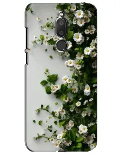Чехол для Meizu M6T (Meilan 6T) с картинкой «Ветка мелких белых цветов»