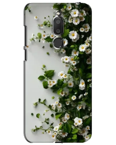 Чехол для Meizu M6T (Meilan 6T) с картинкой «Ветка мелких белых цветов»