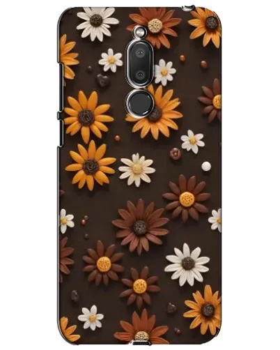 Чехол для Meizu M6T (Meilan 6T) с картинкой «Узор из маленьких подсолнухов»