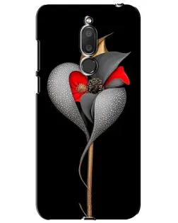 Чехол для Meizu M6T (Meilan 6T) с картинкой «Серебряный фантазийный цветок»