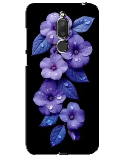 Чехол для Meizu M6T (Meilan 6T) с картинкой «Фиолетовые цветы с росою»