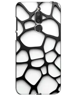 Чехол для Meizu M6T (Meilan 6T) с картинкой «Белая объемная сетка»