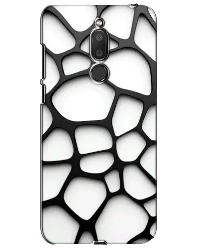 Чехол для Meizu M6T (Meilan 6T) с картинкой «Белая объемная сетка»