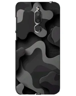 Чехол для Meizu M6T (Meilan 6T) с картинкой «Темный абстрактный камуфляж»