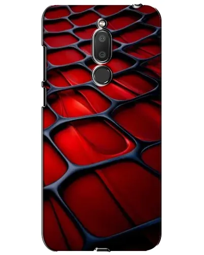 Чехол для Meizu M6T (Meilan 6T) с картинкой «Красная глянцевая сетка»