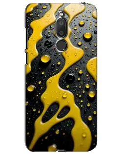 Чехол для Meizu M6T (Meilan 6T) с картинкой «Жидкое желтое золото»