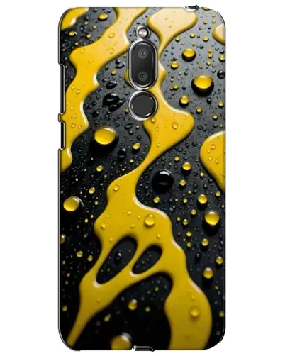 Чехол для Meizu M6T (Meilan 6T) с картинкой «Жидкое желтое золото»