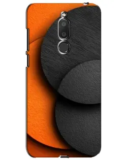 Чехол для Meizu M6T (Meilan 6T) с картинкой «Геометрия оранжевых кругов»