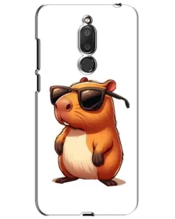 Чехол для Meizu M6T (Meilan 6T) с картинкой «Капибара в очках»
