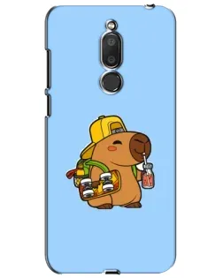 Чехол для Meizu M6T (Meilan 6T) с картинкой «Капибара на скейте»