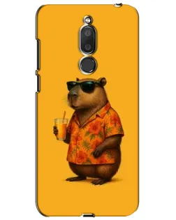 Чехол для Meizu M6T (Meilan 6T) с картинкой «Капибара на отдыхе»