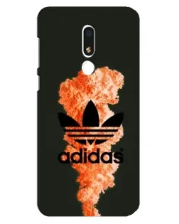 Чохол для Meizu M8 Lite з картинкою «Помаранчевий дим Adidas»