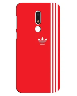 Чохол для Meizu M8 Lite з картинкою «Червоний мінімалізм Adidas»