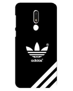 Чехол для Meizu M8 Lite с картинкой «Adidas с диагональными полосами»