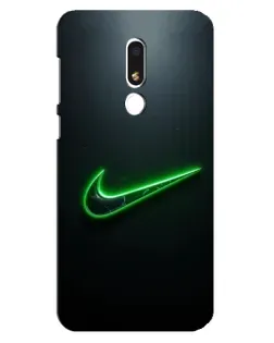 Чохол для Meizu M8 Lite з картинкою «Неоновий контур Nike»