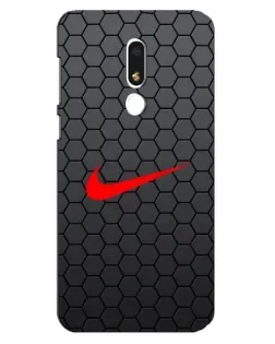 Чохол для Meizu M8 Lite з картинкою «Nike — карбонова сітка»