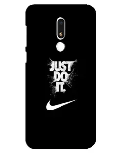 Чохол для Meizu M8 Lite з картинкою «Текстовий принт Nike»