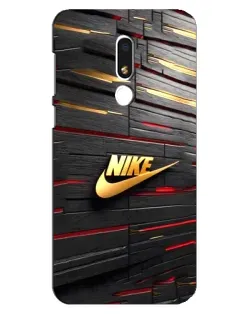 Чохол для Meizu M8 Lite з картинкою «Золотий Nike на металі»