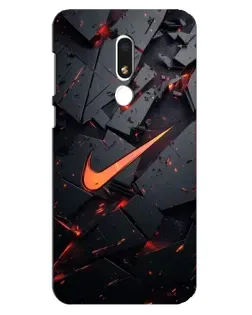 Чохол для Meizu M8 Lite з картинкою «Nike — ефект розломів»
