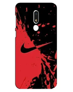Чохол для Meizu M8 Lite з картинкою «Червоні бризки Nike»