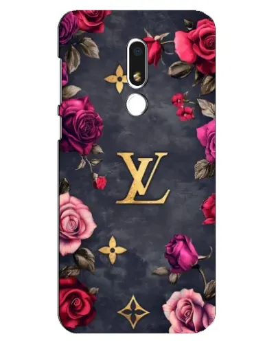 Чехол для Meizu M8 Lite с картинкой «Цветочный Louis Vuitton»