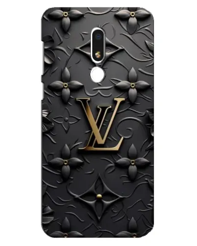 Чехол для Meizu M8 Lite с картинкой «Кожаная текстура LV»