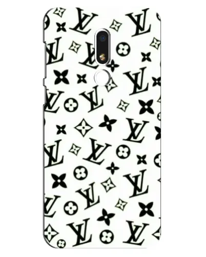 Чехол для Meizu M8 Lite с картинкой «Монохромный хаос LV»