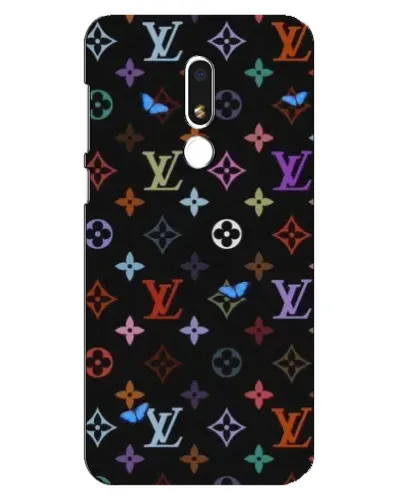 Чехол для Meizu M8 Lite с картинкой «Цветная монограмма LV»