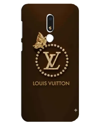 Чехол для Meizu M8 Lite с картинкой «LV — золотая печать»