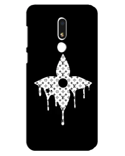 Чехол для Meizu M8 Lite с картинкой «Цветочная монограмма»