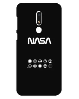 Чехол для Meizu M8 Lite с картинкой «NASA — технический принт» Чехол для Meizu M8 Lite с картинкой «NASA — технический принт»
