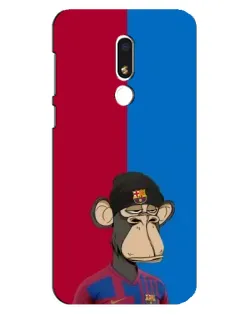 Чехол для Meizu M8 Lite с картинкой «Bored Ape — фанат Барсы»