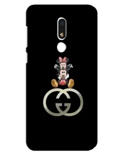 Чехол для Meizu M8 Lite с картинкой «Минни Маус на лого»
