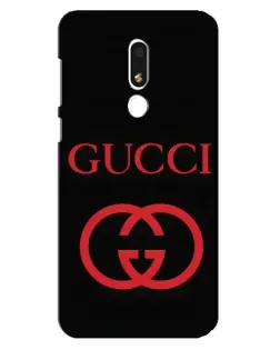 Чехол для Meizu M8 Lite с картинкой «Gucci — красный логотип»