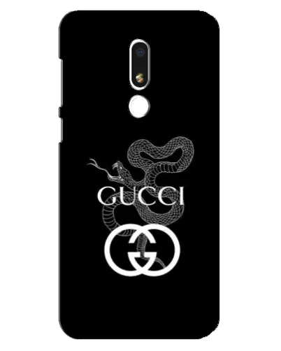 Чехол для Meizu M8 Lite с картинкой «Gucci — серебряная змея» Чехол для Meizu M8 Lite с картинкой «Gucci — серебряная змея»