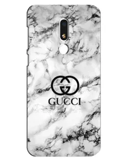 Чехол для Meizu M8 Lite с картинкой «Gucci — мраморный шик»