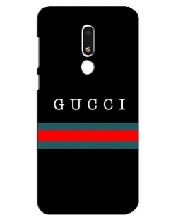 Чехол для Meizu M8 Lite с картинкой «Gucci — красный пояс»