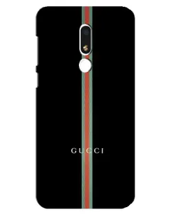Чехол для Meizu M8 Lite с картинкой «Gucci — строгая линия»